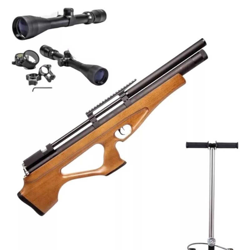 Combo Rifle Pcp P10 Calibre 5,5mm+ Inflador + Mira Combo Rifle Pcp P10 Calibre 5,5mm+ Inflador + Mira