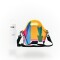 Set de lunchera Big de neopreno con correa ajustable y botella de acero inoxidable 500ml brio set armonía/blanco