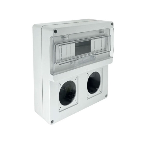 Cuadro din 12 mód p/ 2 tomas IP65 2x16A/32A CO7312