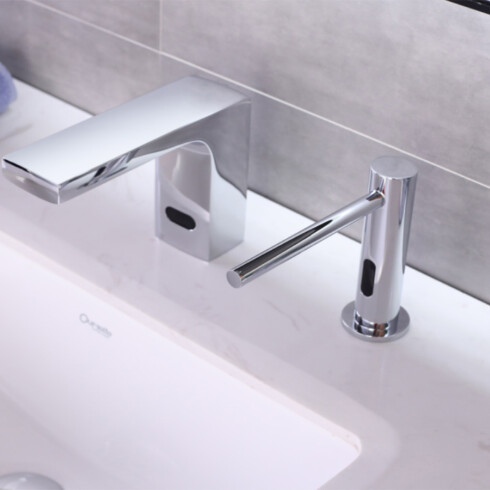 Lavatorio Monocomando Con Sensor Cromado - NO INCL DISP DE JABON 000