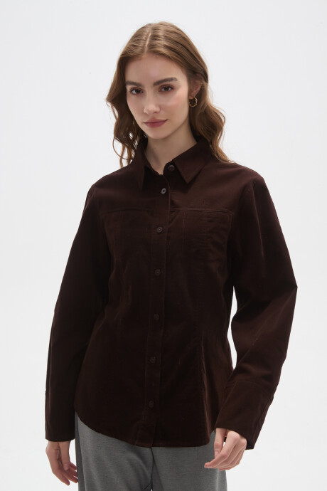 Camisa Ravika Chocolate