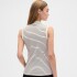 V-SL MOCKNECK TANK STRIPE BLACK CHINO STRIPE