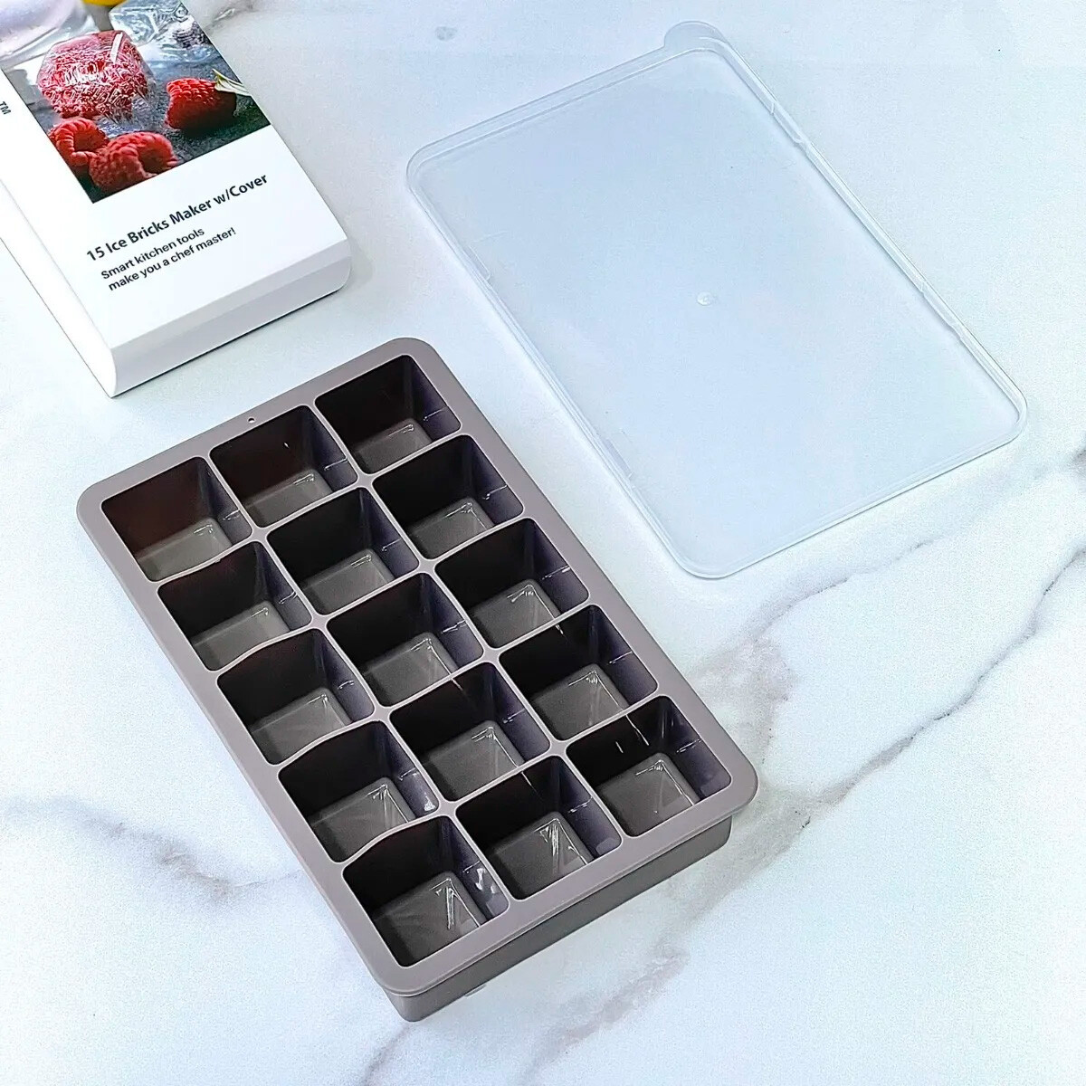 Cubetera hielera de silicona 15 cubos 