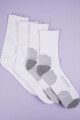 Medias 2 pack una lisa mas una con diseño y felpa interior e Blanco