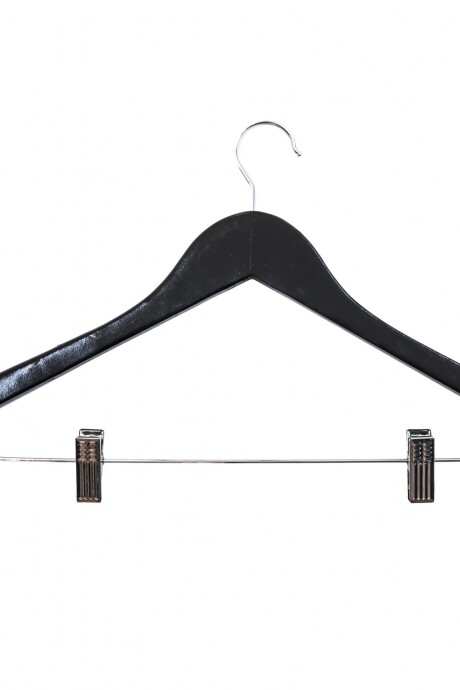 Percha Pantalón Triángulo Con Pinzas - Adultos Negro Percha Pantalón Triángulo Con Pinzas - Adultos Negro