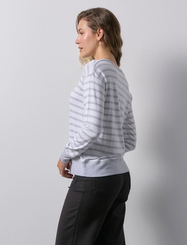 Buzo Lineas Modal GRIS