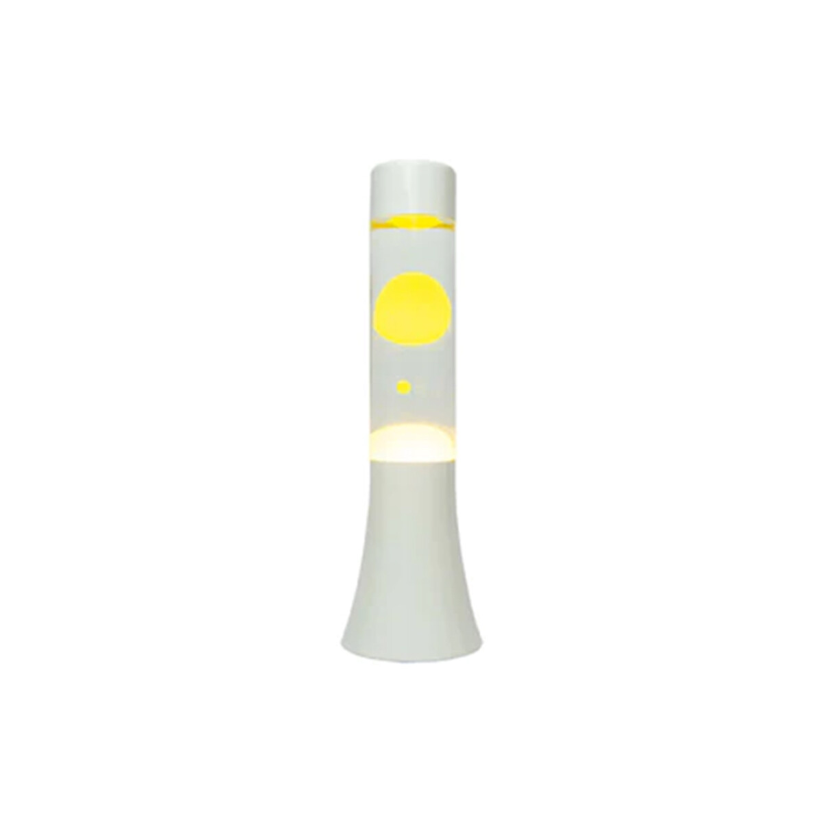 Lámpara De Lava Amarilla Y Blanca 30 Cm 
