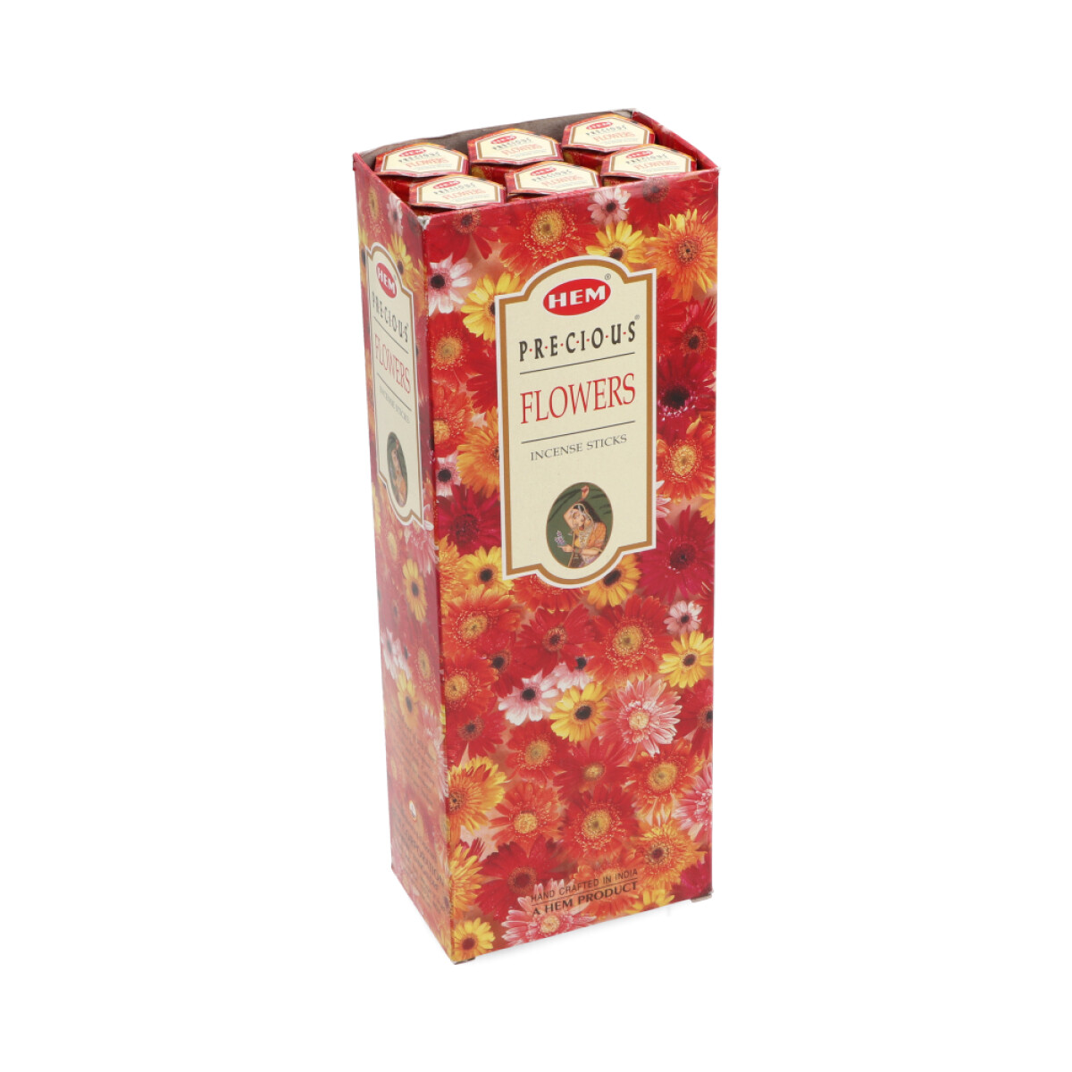 INCIENSO HEM CAJA HEXAGONAL X6 - Preciosa Flor 