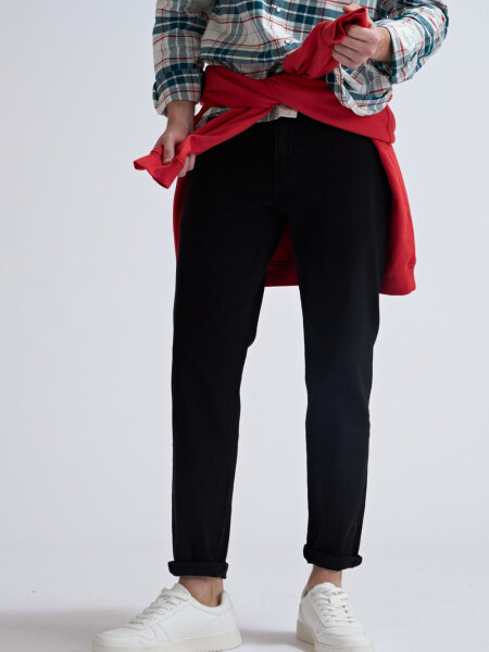 Pantalón de jean slim Negro