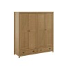 Ropero Topazio 4 Puertas 2 Cajones Nogal 9105 100% Madera Ropero Topazio 4 Puertas 2 Cajones Nogal 9105 100% Madera