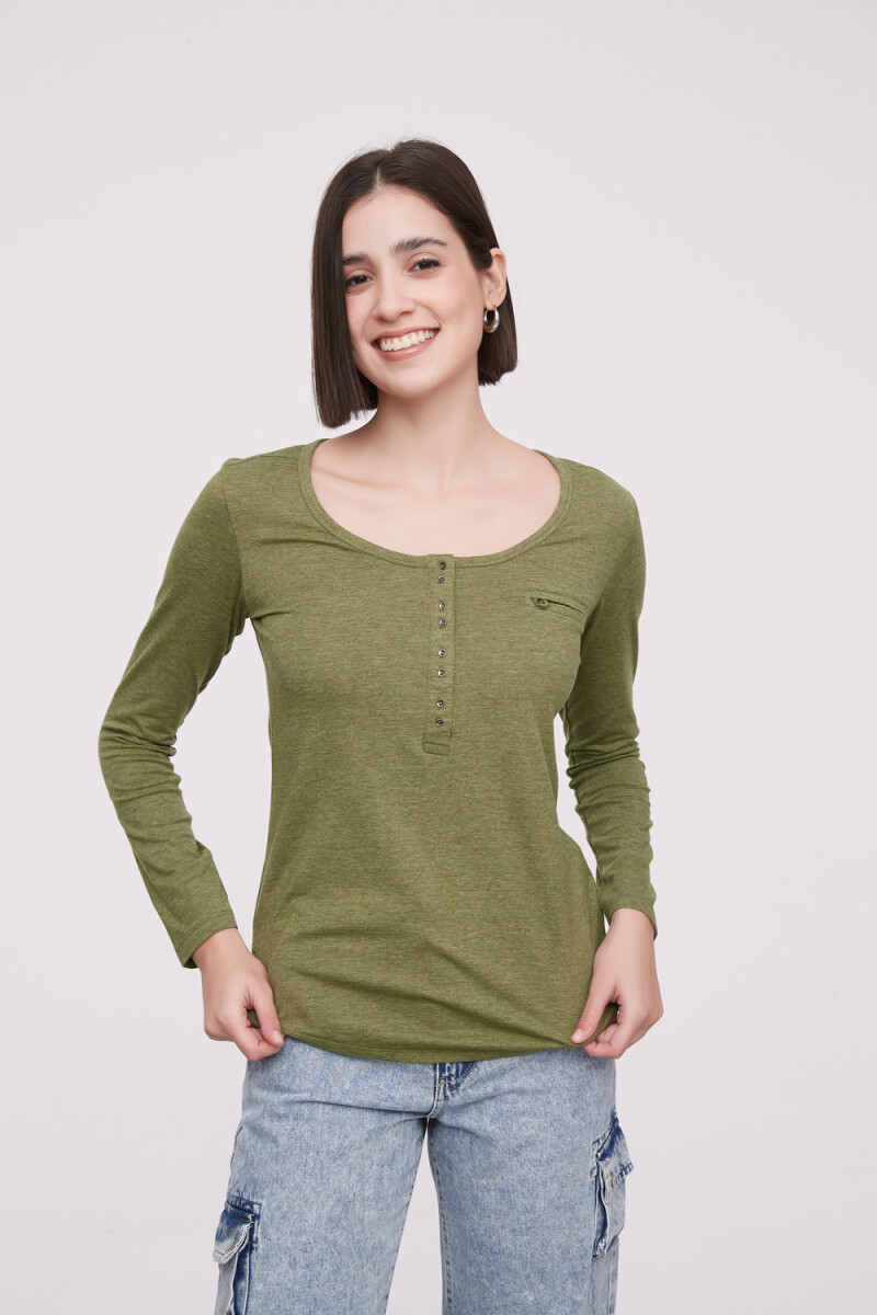 Remera Aman - Verde Oliva 