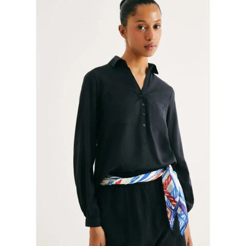 CAMISA ML FEM PRETO ESCURO
