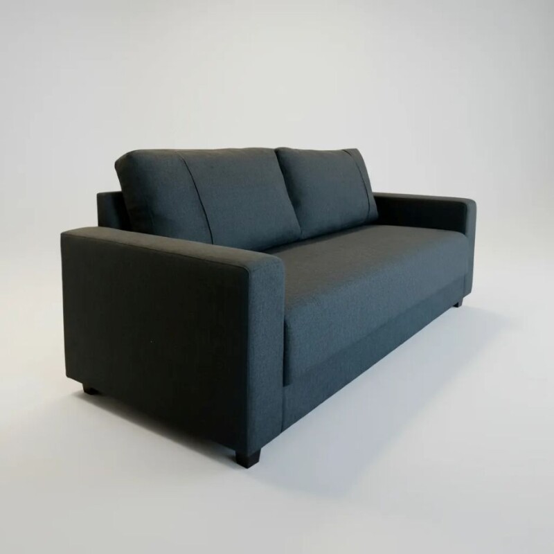 SOFA 3 CUERPOS - TELA PET FRIENDLY GRIS OSCURO SOFA 3 CUERPOS - TELA PET FRIENDLY GRIS OSCURO