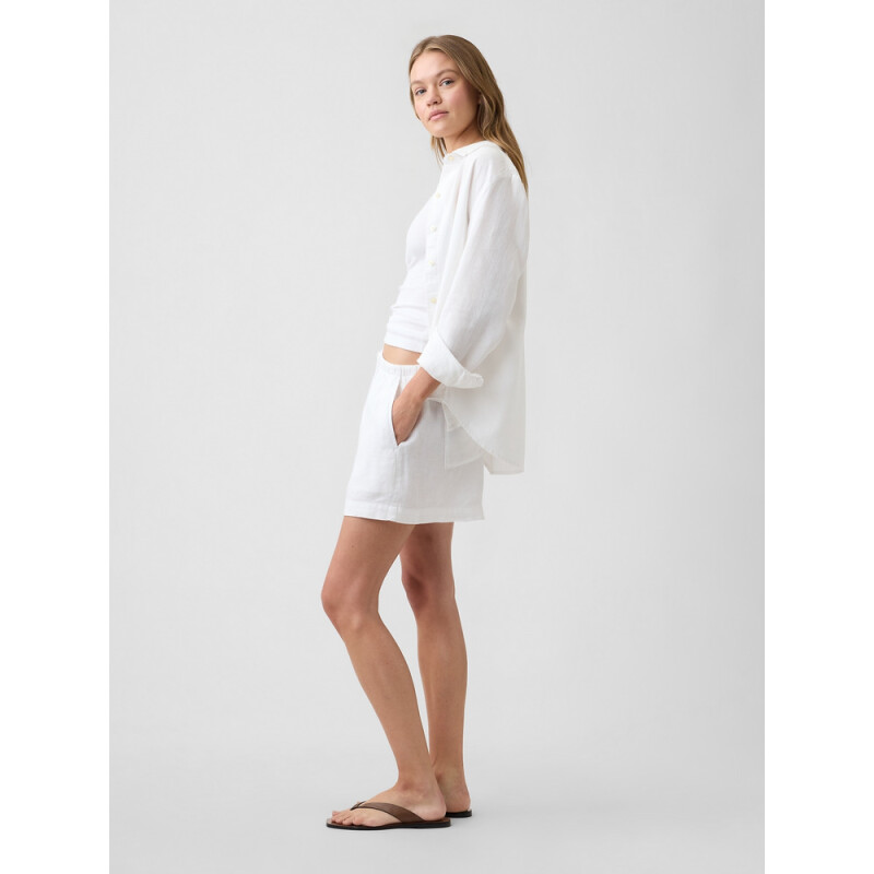 V-LINEN 4IN EASY SHORT OPTIC WHITE