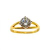 Anillo Solitario-Oro bajo-Piedra Zirconia-AN8067 conpiedra