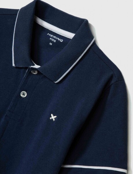 CAMISA DE CUELLO CON ESTAMPADO AZUL