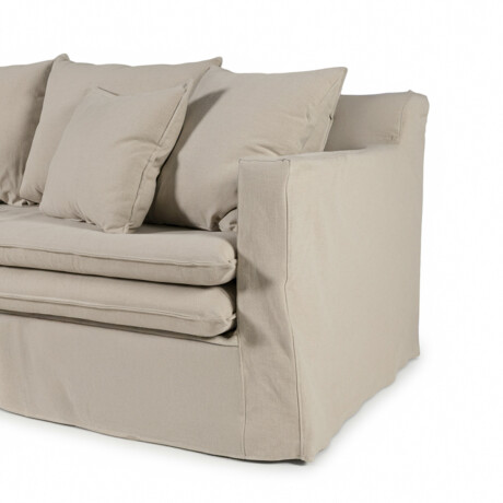 Sofá Gin con Funda - Tela Rústica - 3 cuerpos TD5263-1636 (Capuccino)
