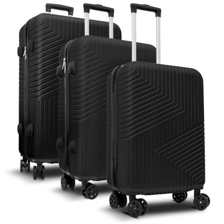 Set X3 Valijas De Viaje Rígidas 4 ruedas 20, 24 y 28 Val001007-ng
