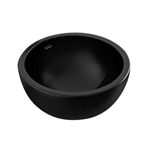 Bacha Circular De Loza Negra Para Apoyar (Persis) 000