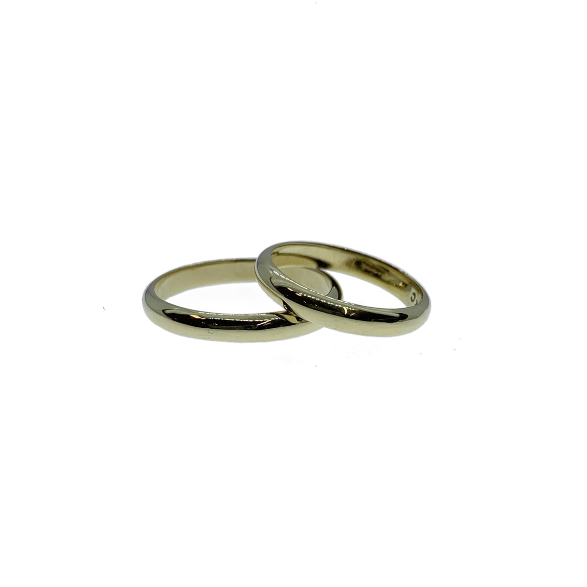 Par de alianzas de oro amarillo 18k 2M2_13 