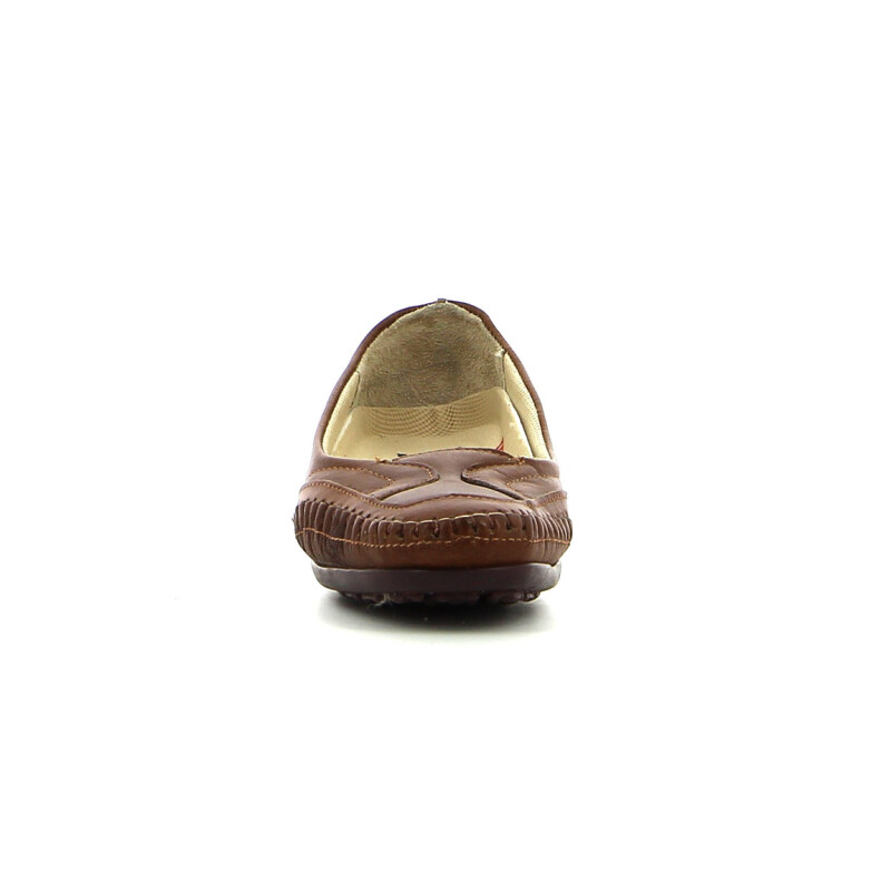 Mocasin Country de Mujer C/Cost, En Capellada Marron