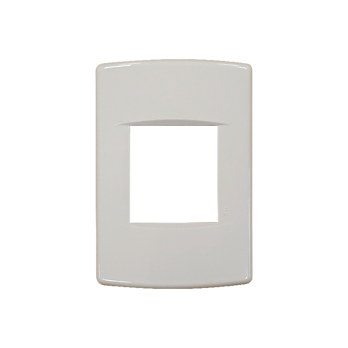Plaqueta 1mód. doble soporte+bastidor blanche Sica - ELE07640 
