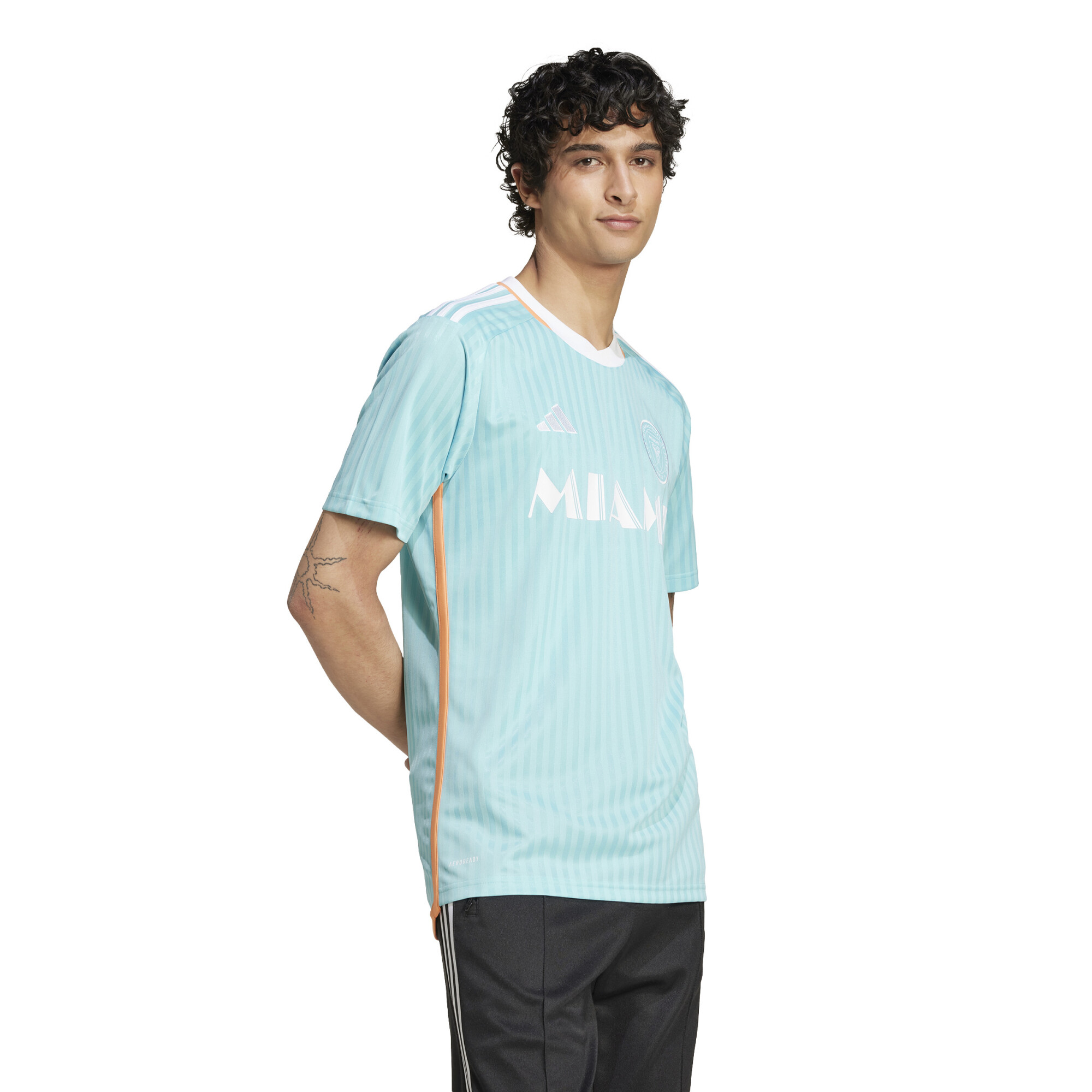 Camiseta de Hombre Adidas Inter Miami Verde menta Blanco Stadium Sport