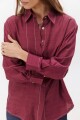 CAMISA VERTICE BURDEOS
