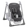 Silla de comer para bebé Bebesit Snack plegable y ajustable gris con cinturón seguro para usar en casa Gris