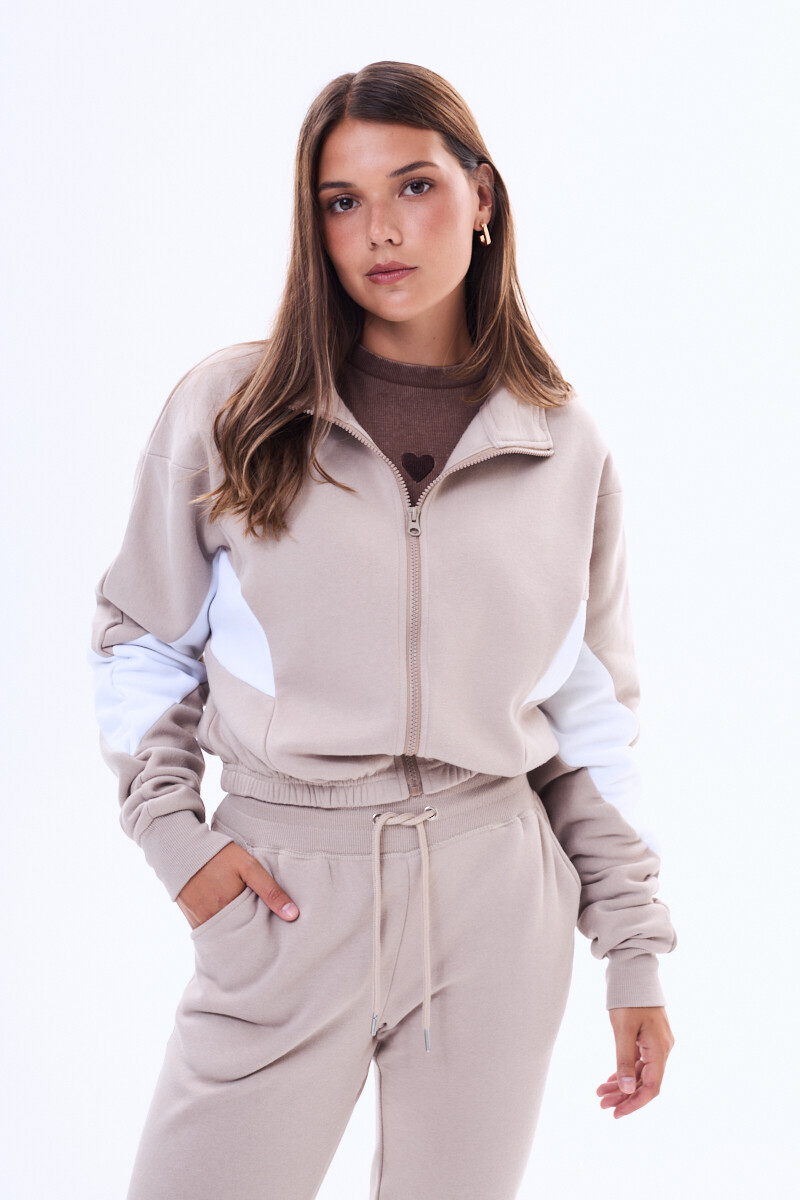 Campera de felpa Najera Beige