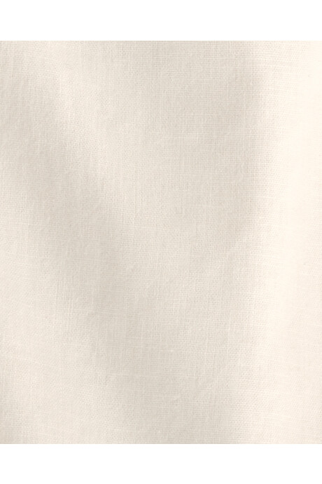 Set dos piezas de lino, pantalón y blusa, crema, ribetes bordados Set dos piezas de lino, pantalón y blusa, crema, ribetes bordados