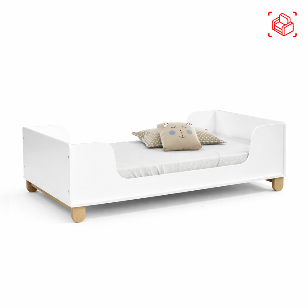 CAMA MINI CAMA 1 PLAZA MDF-Y-MADERA BLANCO ZUPPY