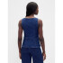 SL ZIP FRONT VEST - DK PALMER DARK WASH