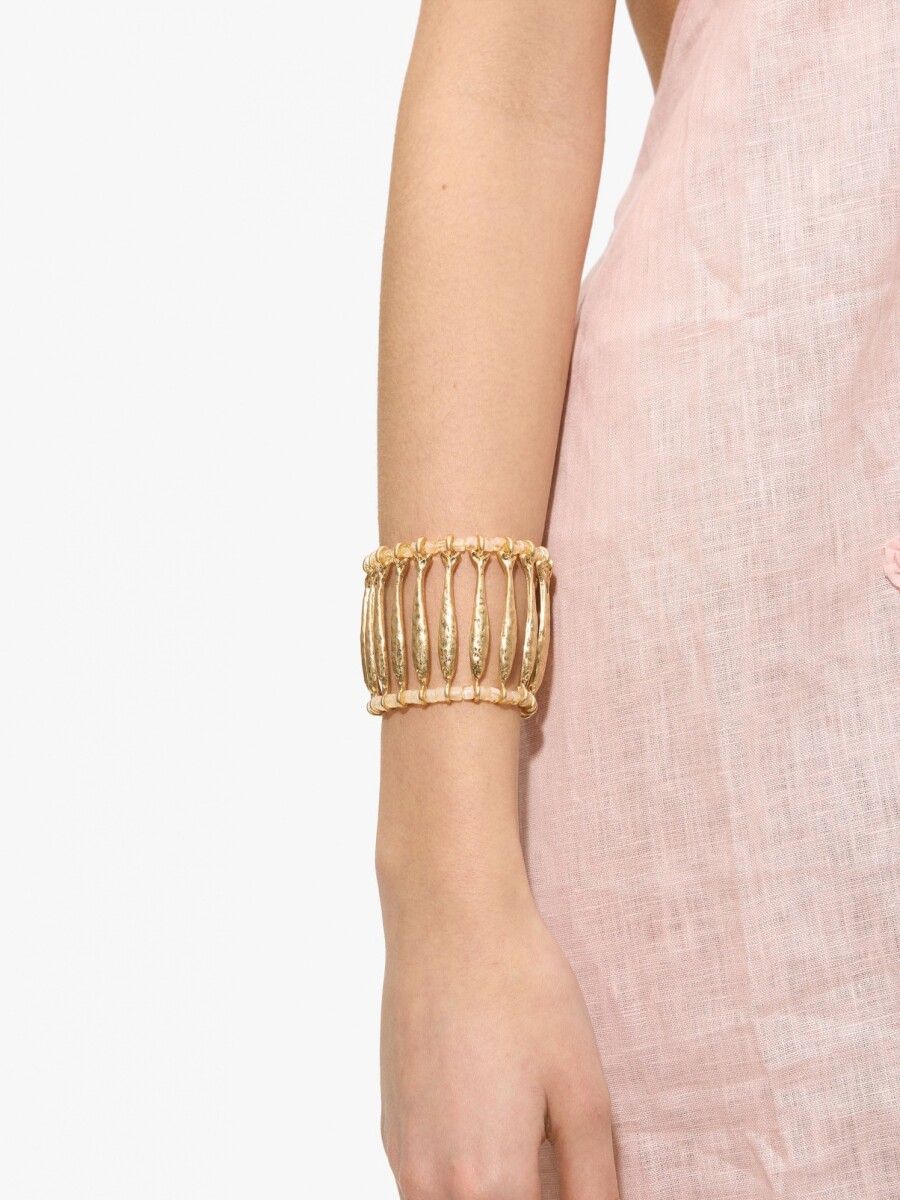 Pulsera Golden Basics blanco