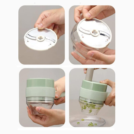 Cortador eléctrico de verduras multiuso Verde