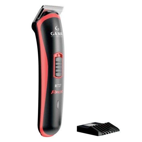 Combo corta pelo GA.MA Italy Race clipper trimmer y nose trimmer recargable USB para un afeitado y estilismo diario Negro/Rojo