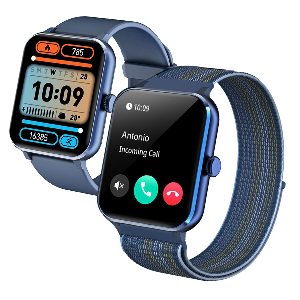 Smartwatch Blackview Con Doble Pulsera R50 1.85" - AZUL 