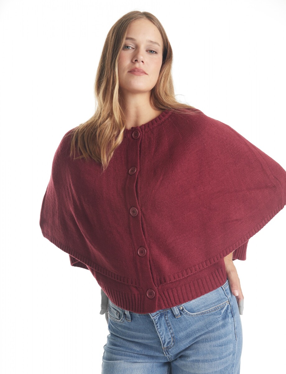 Capa Botones - Bordeaux 