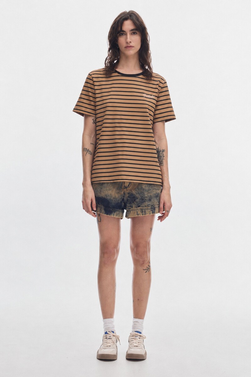 T-shirt Atenas Stripes Black