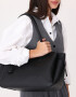 Shopper Carteras De Mano Con Charm - Negro