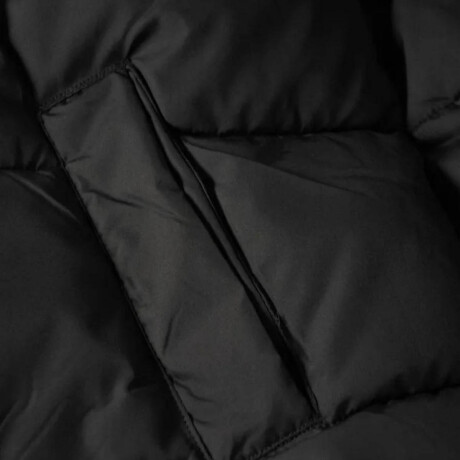 Campera Camperón Parka Hombre Puffer Topper C/Cap Negro