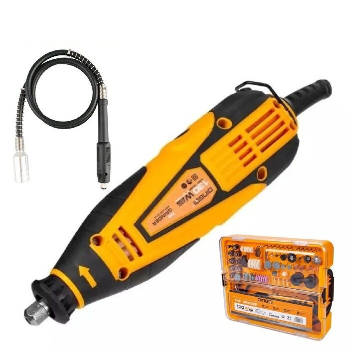 DINGQI MINI TORNO PROFESIONAL 135W SET 118 PIEZAS 