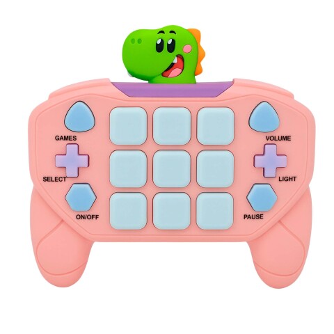 Joystick Consola Interactiva 15 Botones Con Luces Y Sonido DINO ROSA