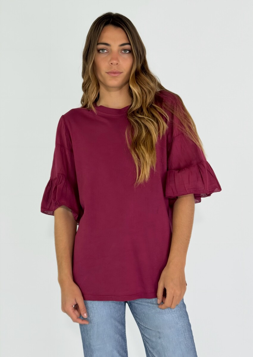BLUSA CHIAIA - BORDO 