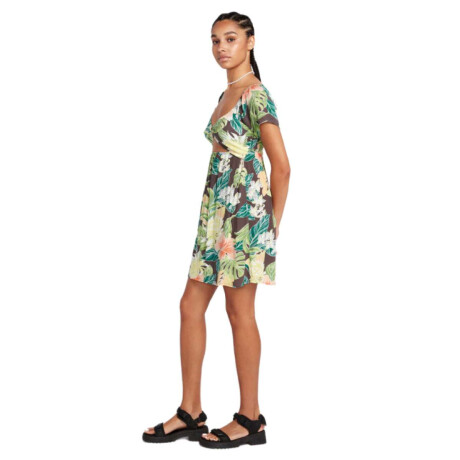 Vestido Volcom Excapism Diseño Flores
