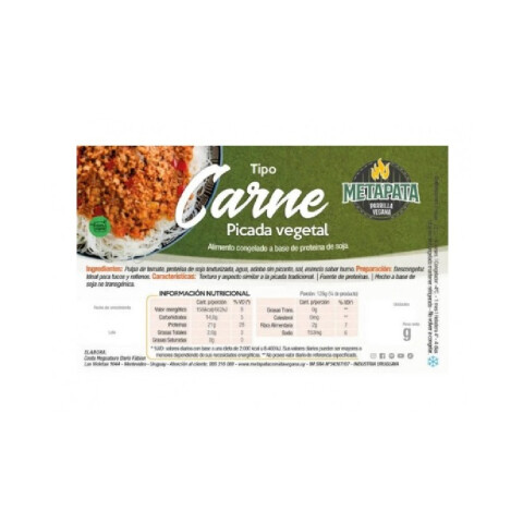 Carne picada vegetal Metapata 500g Carne Picada Metapata 500g
