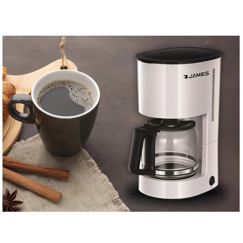 Cafetera James Cfj 980w De Filtro 10 Tazas 1.25 Litros Color Blanco Cafetera James Cfj 980w De Filtro 10 Tazas 1.25 Litros Color Blanco