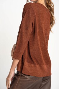 Sweater Lurex Marrón