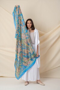 PAÑUELO ARABESQUE Azul