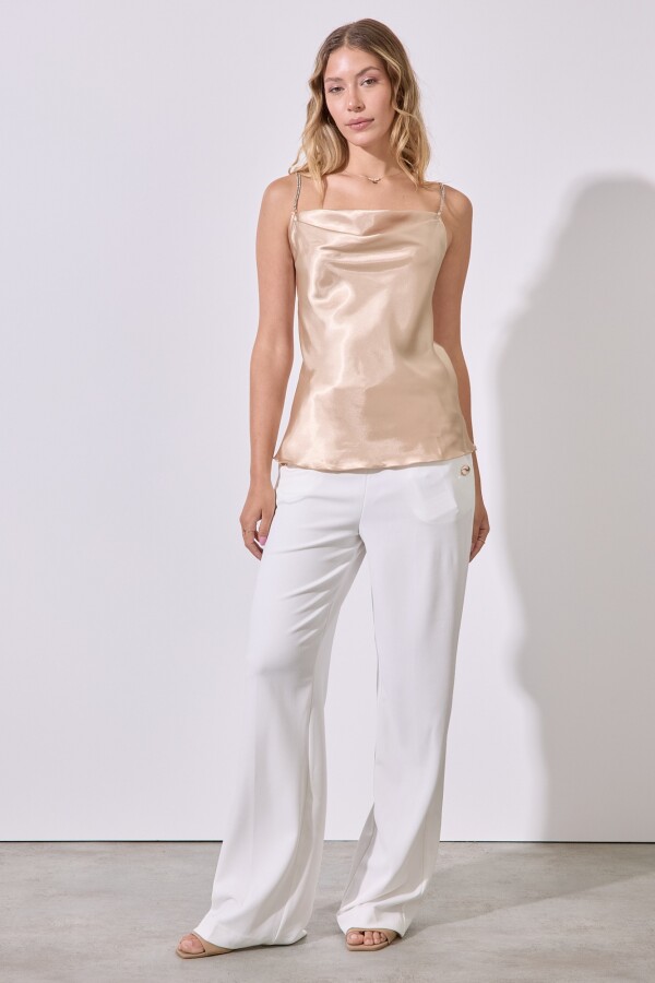 Musculosa Strass BEIGE